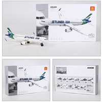 Modèle d'avion Jetliner 320 en blocs de construction, collection de jouets pour les distributeurs de jouets, les détaillants de modélisme, les marchés de cadeaux et les projets OEM