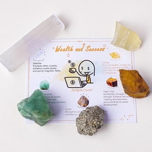 Kit de pierres brutes en cristal naturel : améthyste, citrine, <span class=keywords><strong>gypse</strong></span>, pierres semi-précieuses, baguette de yoga, <span class=keywords><strong>pierre</strong></span> de guérison, décoration en vrac - Product Image 2