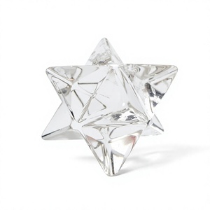 Figura de Estrella Merkaba de Cuarzo Transparente de Alta Calidad, Hecha a Mano, Ecológica, Arte Feng Shui Coleccionable para Sanación - Product Image 2