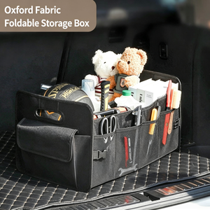 Organisateur de voiture pliable multifonctionnel imperméable <span class=keywords><strong>Oxford</strong></span>, accessoires de voiture, boîte de rangement de coffre de grande capacité, sac de rangement portable pour voiture - Product Image 5