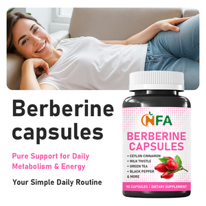 Cápsulas de Berberina OEM ODM con extracto de té verde y Berberina HCL. Mantienen los niveles de glucosa. Mejoran la función metabólica general. - Product Image 3