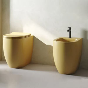 Inodoro <span class=keywords><strong>WC</strong></span>-bide <span class=keywords><strong>Bidet</strong></span> Bloom de cerámica <span class=keywords><strong>con</strong></span> asiento sanitario de cierre suave, color <span class=keywords><strong>Wc</strong></span> mare, suspendido sin brida, juego de inodoros de suelo, inodoro de pared, inodoro <span class=keywords><strong>con</strong></span> cierre de agua - Product Image 6