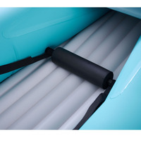 Canoë gonflable écologique en PVC GLIDER 412 pour 2 personnes, bateau à pagaies, kayak de sport nautique d'extérieur avec pagaies, 4 m de long