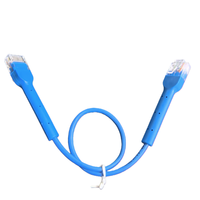 Kabel Patch Cat6 Slim Flexes 28AWG 30AWG Cat6a Dapat Dibengkokkan Ultra Tipis Kabel Patch Fleksibel Kabel Jaringan RJ45