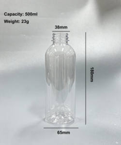 500ml chai nước bằng nhựa <span class=keywords><strong>PET</strong></span> với nắp vặn cho đồ uống có ga Soda Champagne nước khoáng & nước trái cây - Product Image 5