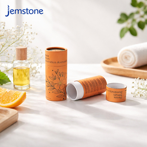 High End Eco Friendly Kraft Cardboard Face Cream Lotion Paper Cylinder Packaging Loose Powder Perfume Paper Tube Packaging Box - Product Image 6