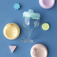 Gobelet réutilisable pour enfants de 150 ml, sans BPA, avec bec de canard, design de dessin animé, pour les fêtes, écologique, sûr, en plastique PC