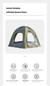 Carpa de Camping de Lujo HOUMU, Esférica, Inflable, de 16 m², para una Habitación, Cuatro Estaciones, Instalación en 3 Minutos, Oxford 420D, UPF50+, Familiar - Product Image 5