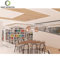 Meubles de bibliothèque sur mesure, vitrine en bois, équipements de librairie, étagères, présentoir pour la conception de bibliothèques et de librairies