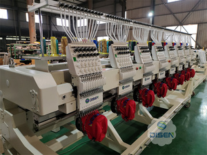 Công nghệ mới dệt Jack mũ phẳng Áo len vi tính 12 màu sắc tốc độ cao 9 kim đa 8 đầu thêu Giá máy - Product Image 3