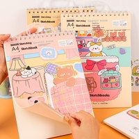 A3 Spiral-Skizzenbuch Verdicktes Kunst-Blanko-Bilderbuch Handgemaltes Farb- und Bleistift-Zeichenpapier für Erwachsene und Kinder zum Malen