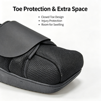 Chaussure post-opératoire à bout rond en maille respirante, extra large, pour la correction du hallux valgus et la fixation post-chirurgicale du pied, directement de l'usine