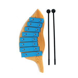 <span class=keywords><strong>Xylophone</strong></span> professionnel avec 8 touches en métal pour adultes enfants comprend 2 batteurs en bois <span class=keywords><strong>Xylophone</strong></span> Glockenspiel en bois classique - Product Image 2