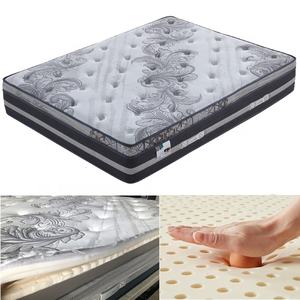 Muebles de dormitorio, venta al por mayor, colchones de látex de muelles helicoidales de bolsillo doble Queen King personalizados, gran oferta - Product Image 2