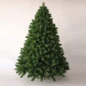 Unlit 7 Feet Cao Cấp Nhân Tạo Bản Lề Fat Pine Cây Thông Giáng Sinh Với Kim Loại Đứng