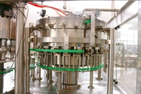 Machine de remplissage automatique électrique numérique de boissons gazeuses au CO2 avec pompe à engrenages PLC, économie d'énergie, 2000 BPH pour bouteilles en plastique PET