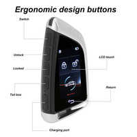 Cartrend CK005 Mise à niveau de la télécommande PKE d'origine pour les voitures BM W, clé intelligente universelle à écran tactile LCD, démarrage/arrêt automatique du véhicule, garantie 1 an