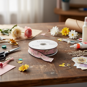 Cinta ILAN de 4.0 cm x 46 m con Patrón Floral para Manualidades y Decoración - Product Image 2