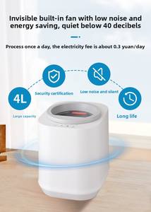 Composteur Électrique Domestique en Acier Inoxydable Écologique 4L, Contrôle par Application, Gestion Continue de l'Alimentation, Technologie Multigrind pour Déchets Alimentaires - Product Image 6