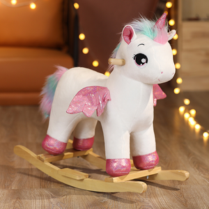 Caballo Balancín Blanco Unicornio, Silla Balancín para Niños, Juguetes, Regalos para Niños - Product Image 4