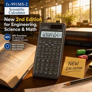 <span class=keywords><strong>Calculadora</strong></span> Científica Fx-991MS-2, Segunda Edición, Solución de Ecuaciones de Matrices y Vectores, Integral, Diferencial, Batería Solar - Product Image 2