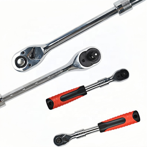 Jeu de clés à cliquet télescopiques à 72 dents, entraînement 1/2" 3/8" 1/4", à dégagement rapide pour réparation automobile, kit d'outils à douilles - Product Image 1