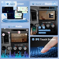 Lecteur multimédia pour voiture Toyota Tundra 2007-2013, autoradio Android 10,1 pouces avec GPS, Wifi, audio, Carplay, caméra de recul