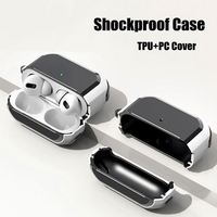 Casing Earphone Nirkabel 2-in-1 PC/TPU Grosir untuk 1/2/3/Pro/Pro2 - Anti Benturan 100% Pas Desain Kustom Permukaan Bertekstur