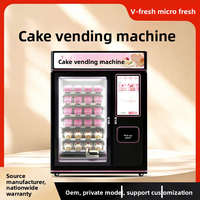 Distributeur automatique intelligent de gâteaux 18 compartiments, avec système de paiement par scan, étiquetage personnalisable, modèle privé, pour campus et centres commerciaux, 24h/24