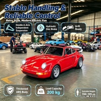 Go Kart Eléctrico Retro Modelo 911, 4 Ruedas, 72V 2500W, Velocidad Máxima 80KM/H, Ruedas de 8 Pulgadas, Freno de Disco Hidráulico, para Uso en Exteriores