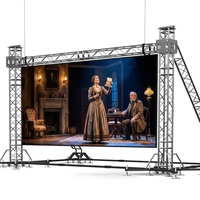 Hızlı Kurulum P3.91 Sahne LED Kiralık Ekran 500x500mm Hızlı Kilitli Döküm Alüminyum Kabin Konser Etkinlik Düğün Gösterisi için