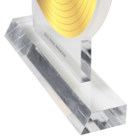 Classique Acrylique Music Awards Gravure Lucite Idol Voice Winner Medal Golden Melody Trophy