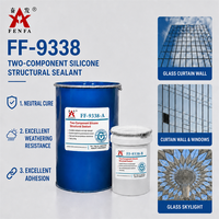 Scellant silicone bicomposant Fenfa FF-9338 à faible perméabilité au gaz pour verre isolant, anti-buée, haute résistance, résistant aux intempéries