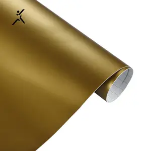 슈퍼 매트 황금 비닐 얼룩 저항 PVC 페인트 보호 필름 자동차 바디 랩 색상 변경 필름