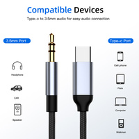 Cable Adaptador de Audio USB C a 3.5mm AUX, Tipo C a Conector 3.5, para Huawei Mate 20, Oneplus, Xiaomi