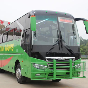 รถบัสโดยสารสีเขียว 50 ที่นั่ง พวงมาลัยขวา เครื่องยนต์ปรับปรุงใหม่ เบาะนั่งสีน้ำเงิน ห้องโดยสารกว้างขวาง เหมาะสำหรับการท่องเที่ยวและการขนส่งกลุ่ม สร้างกำไรได้ - Product Image 2
