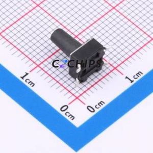 BX-TS-26-6610TT Tactile Switch SMD-4P,6x6mm Switch Single Pole Single Throw Round Button 2.6N Vertical Mount - Product Image 2