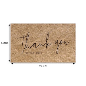 Wholesale Kraft Paper Thank You Card 250gram Thank You Card Gift Packaging Decoration Card