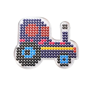 แผ่นรองร้อยลูกปัดคุณภาพสูง ราคาถูกที่สุด ลายใส 8 แบบ สำหรับ Hama Beads ของเล่นเด็ก เสริมพัฒนาการ ปริศนา ของขวัญปีใหม่ งานฝีมือ - Product Image 2