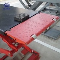 Elevador de Tijera Hidráulico Ultrafino BOJINSI BJS2828 de Altura Media, 4000 kg, Altura de Elevación de 1860 mm, Tiempo de Elevación de 55s, Certificado CE, Elevador Automático