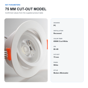 Éclairage intérieur pour la maison, <span class=keywords><strong>spot</strong></span> encastré au plafond réglable, 3w 5w 7w SMD, <span class=keywords><strong>spot</strong></span> encastré rond carré, downlight <span class=keywords><strong>LED</strong></span> - Product Image 3