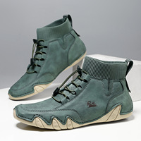 Bottes de randonnée décontractées unisexes montantes, style couple, avec embout chaussette, pour l'hiver, grandes tailles, vente en gros transfrontalière, pour plateformes indépendantes