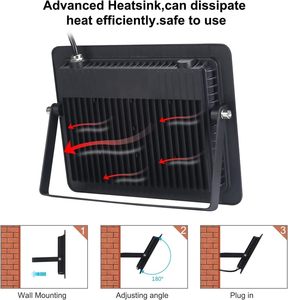 Lampe à lumière noire ultraviolette 395nm IP65, éclairage de scène extérieur, lampe UV pour événements festifs, certifiée CE, corps en plastique, 110V AC - Product Image 4