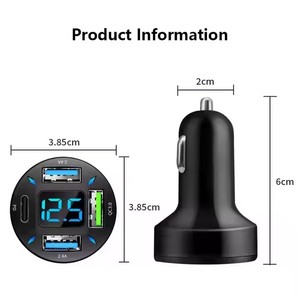 Caricabatterie da <span class=keywords><strong>Auto</strong></span> USB C RTS a 3 Porte 67W USB-C/USB-A PD/QC Ricarica Rapida <span class=keywords><strong>per</strong></span> iPhone 17/16/15/14/13/12/11 Pro Max iPad - Product Image 2
