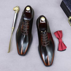 Luxury Customize 2025 Bright Business Dress Cowhide Leather Casual Lacquered British Men's Shoes <b>Pointed</b> Breathable Anti-Slip - Product Image 5