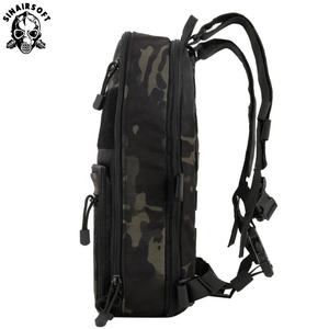 Mochila Táctica Plana de Nailon 500D D3, Portahidratación, Bolsa Molle Expandible, Chaleco Multiusos, Bolsa de Viaje - Product Image 4