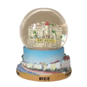 Nice Negresco ฝรั่งเศสอาคาร snow globe custom made