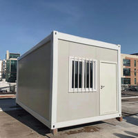 Maison conteneur modulaire préfabriquée de 20 pieds, panneau sandwich en acier, design moderne, étanche, portable, pour salon, dortoir de travailleurs, bureau, cabine