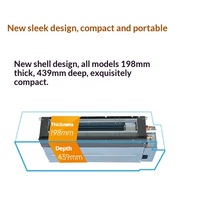 Unité de climatisation Mitsubishi Heavy -Haier à moteur AC, avec ventilation, confort, stérilisation, silencieuse, sûre, installation facile pour la maison