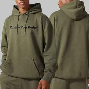 Custom Logo Blank 450 Gsm Heavyweight <b>French</b> Terry Hoodie Oversized Cotton Hoodies Custom Hoodies for Men Street - Product Image 2